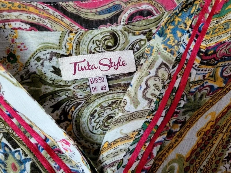 Blusa fluida TINTA estilo europeu 50 – photo 3